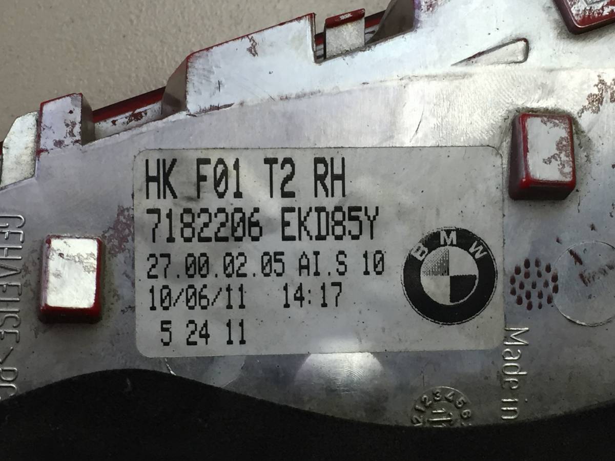 Фонарь задний внутренний правый BMW 7-Series F01,F02  2008-2015