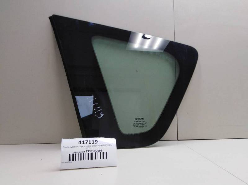 Стекло кузовное глухое левое Nissan Note (E11) 2006-2013 Стекло кузовное глухое левое Nissan Note (E11) 2006-2013