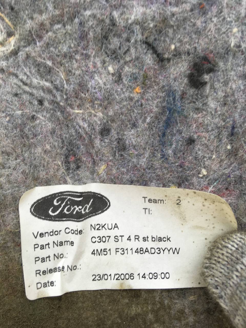 Обшивка багажника Ford Focus 2 (DA) 2005-2008