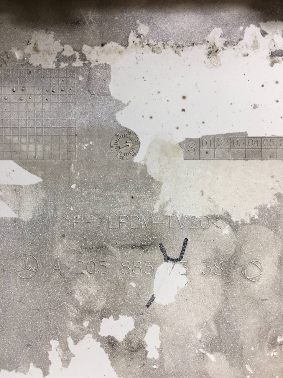 Накладка заднего бампера Mercedes-Benz C-Class (W205) 2014>