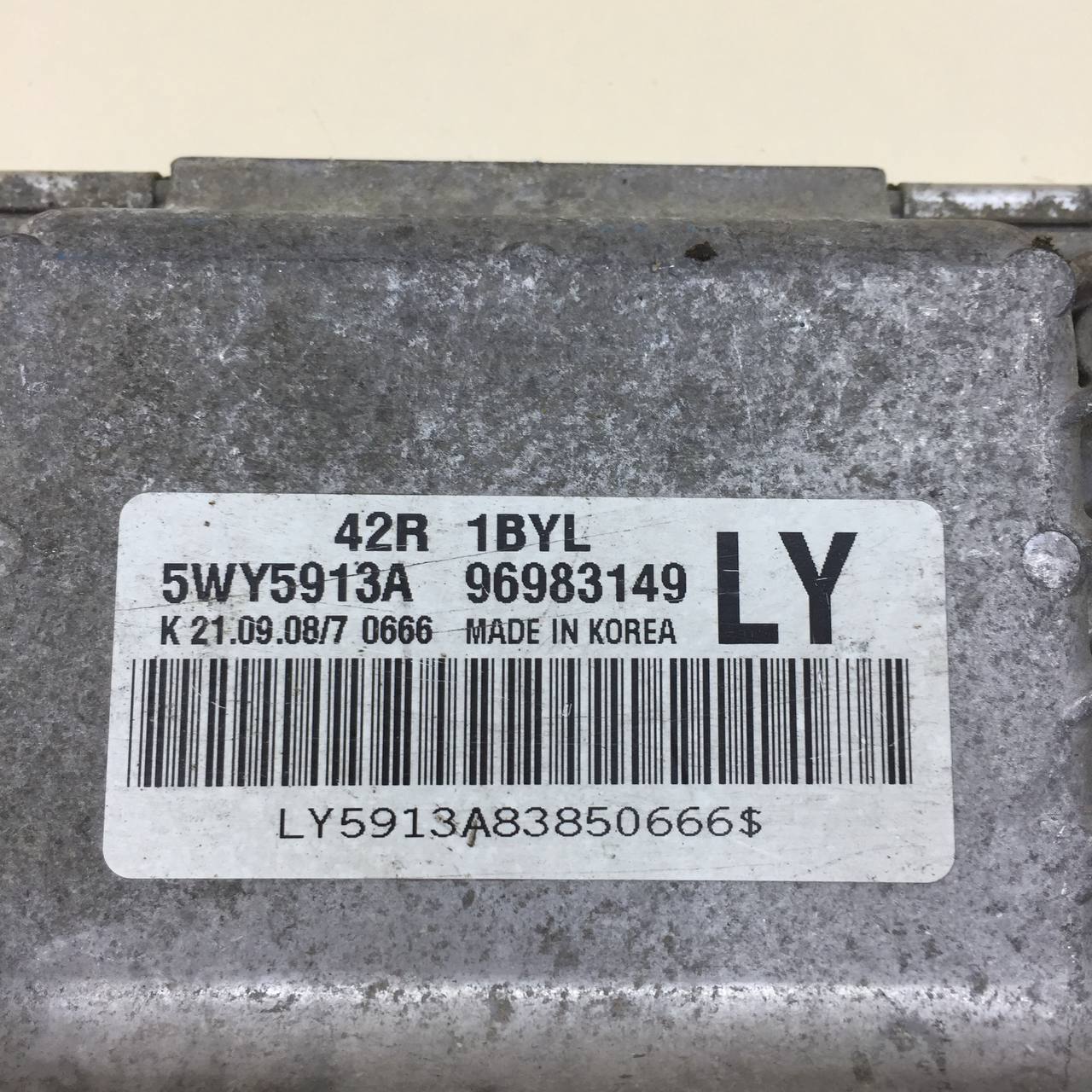 Блок управления двигателем Chevrolet Aveo T250 2005-2011