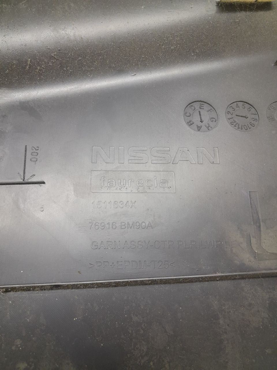 Обшивка стойки Nissan Qashqai (J11) 2014>