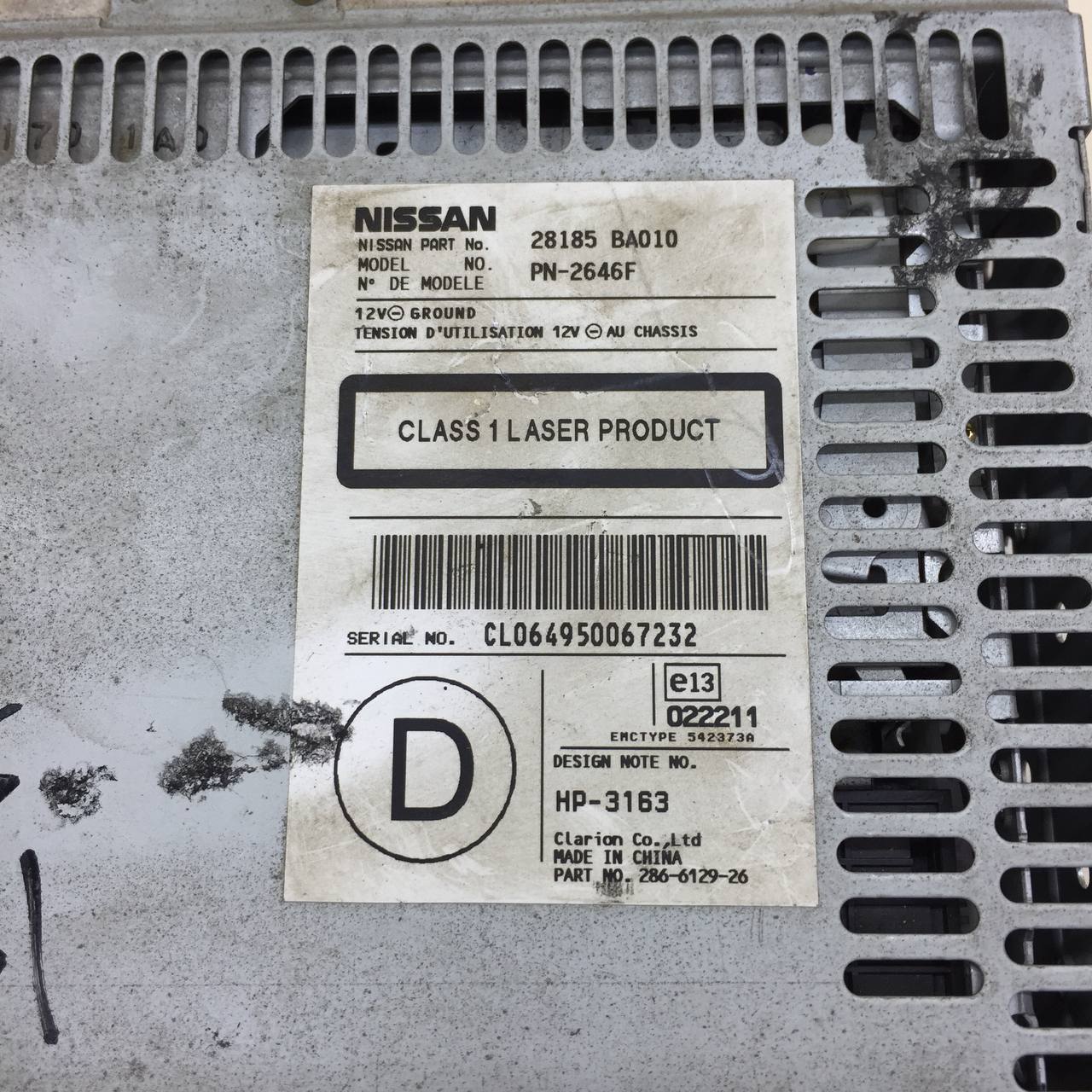 Проигрыватель CD / DVD Nissan Primera (P12) 2002-2007