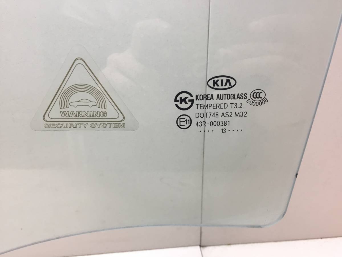 Стекло двери передней левой Kia Picanto (TA) 2011-2017