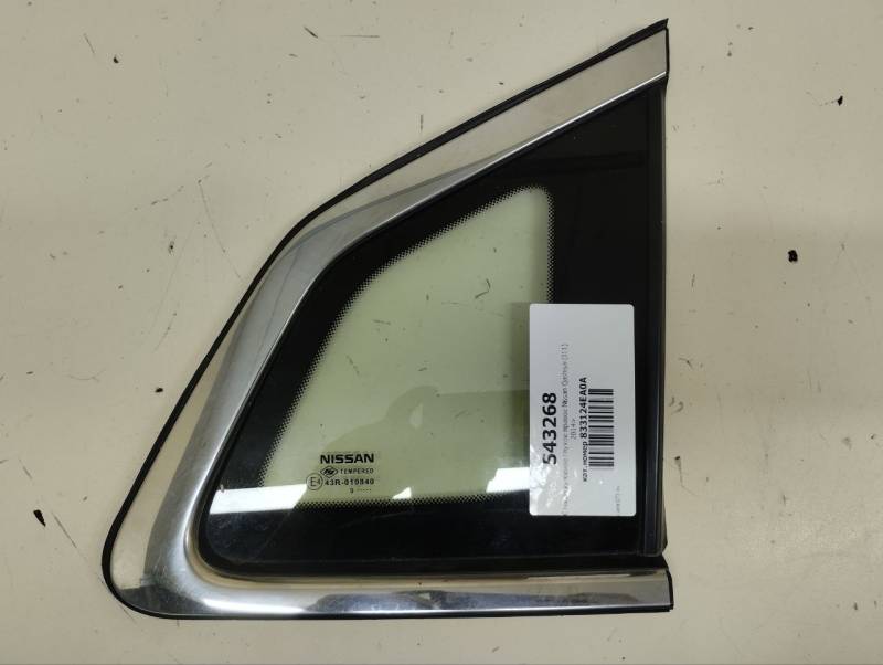 Стекло кузовное глухое правое Nissan Qashqai (J11) 2014>