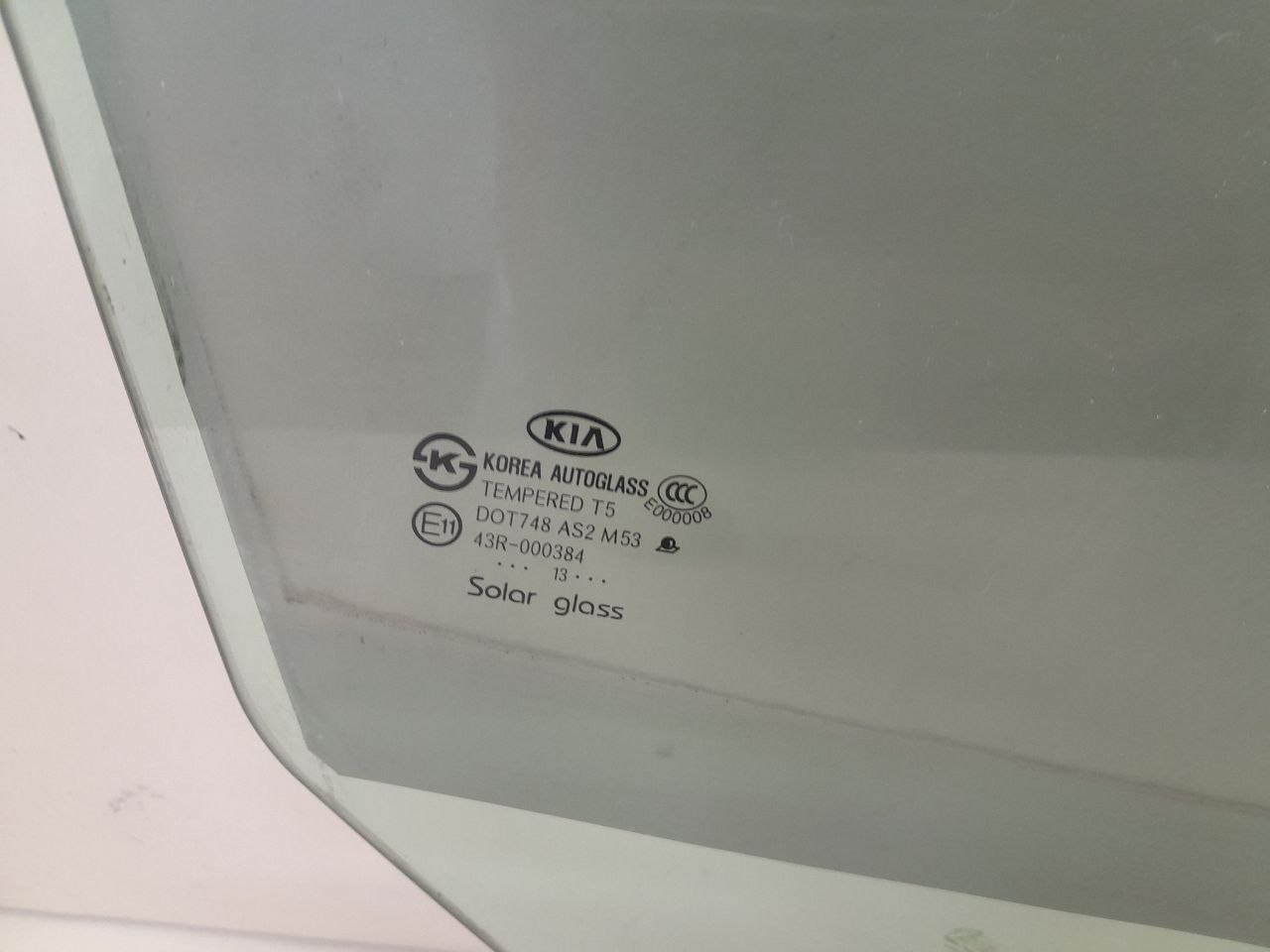 Стекло двери передней правой Kia Optima 3 (TF) 2010-2015