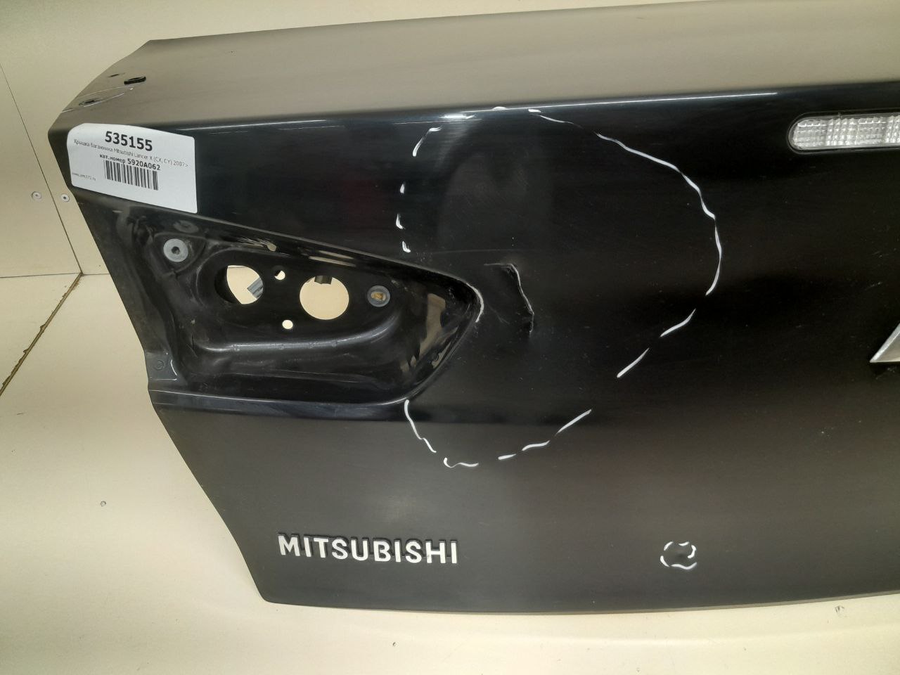 Крышка багажника Mitsubishi Lancer X (CX, CY) 2007> Крышка багажника Mitsubishi Lancer X (CX, CY) 2007>