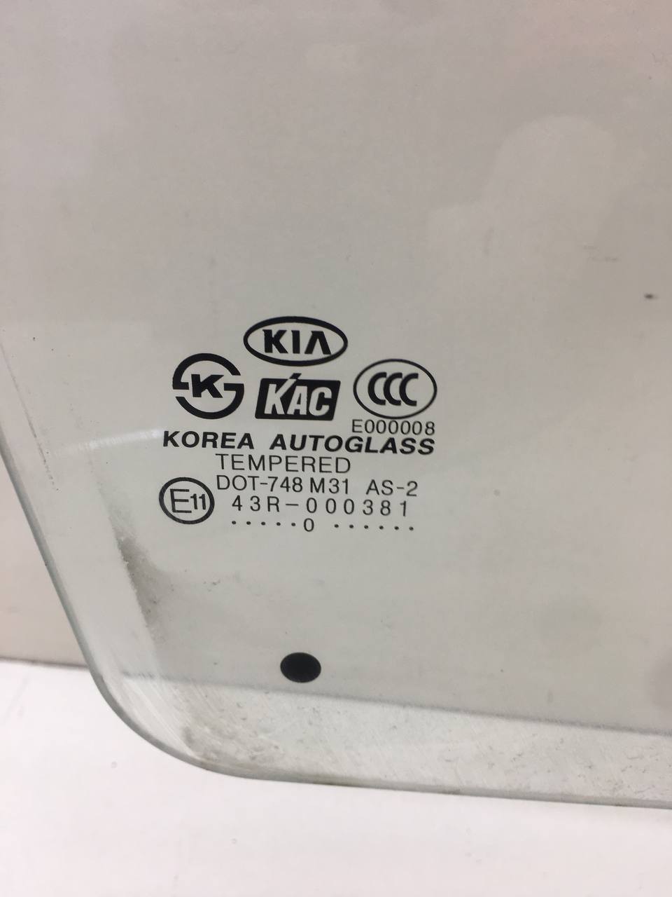 Стекло двери передней правой Kia Picanto (BA) 2005-2011