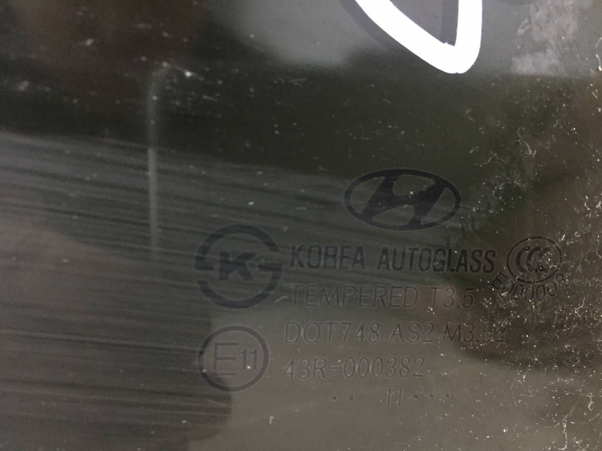 Стекло двери задней левой Hyundai Sonata 6 (YF) 2010-2014
