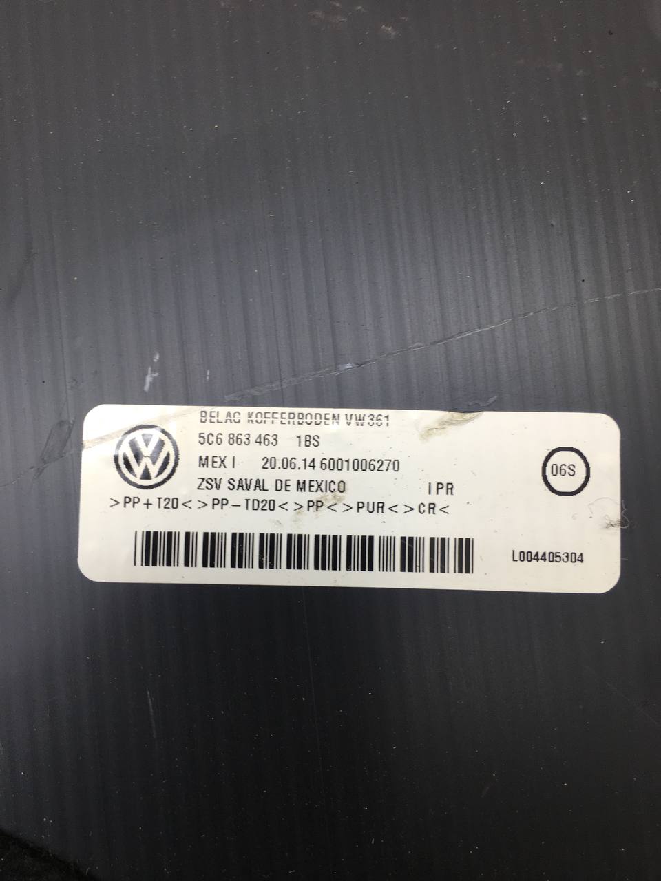 Пол багажника Volkswagen Jetta (A6) 2010-2019