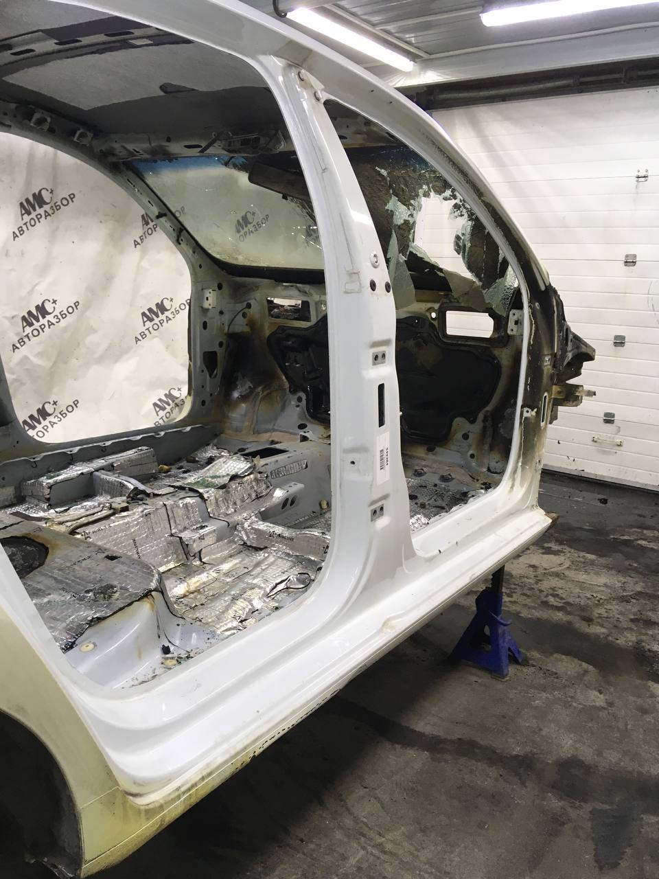 Порог со стойкой правый Skoda Rapid 2012-2020