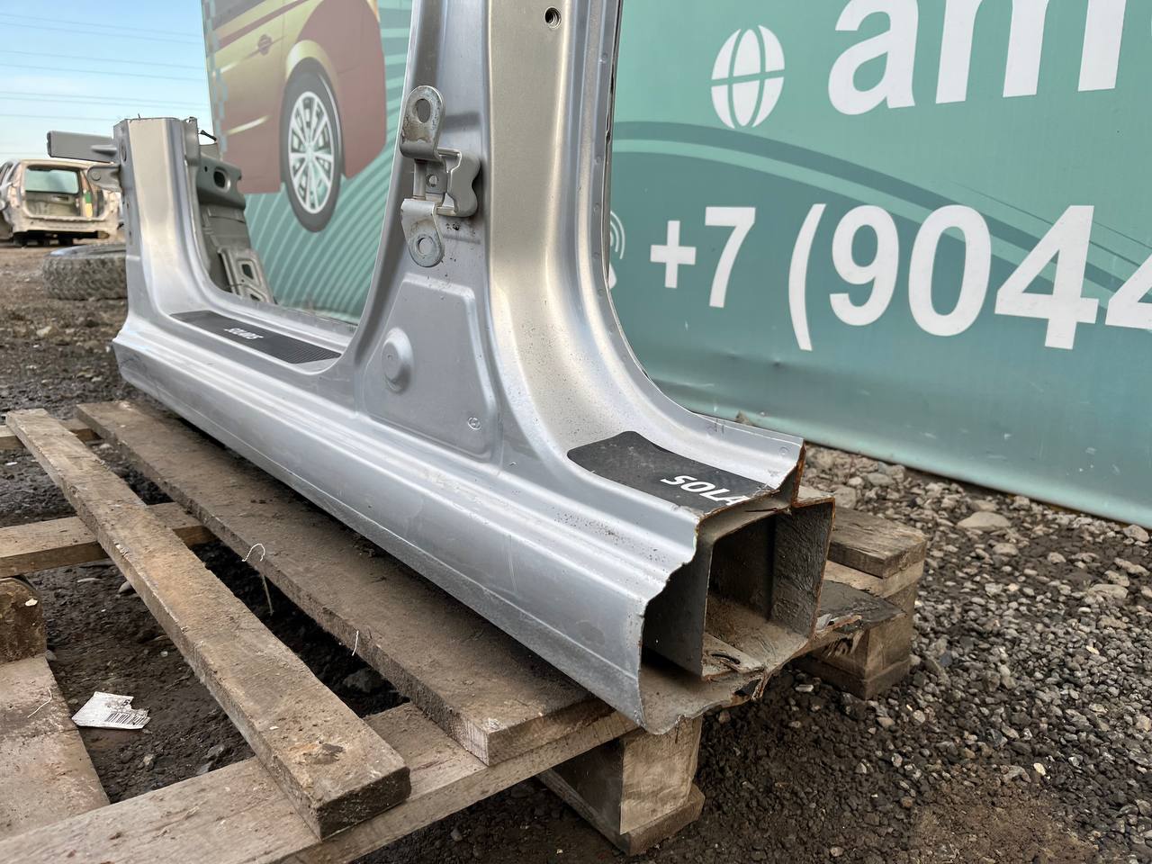 Порог со стойкой левый Hyundai Solaris (RB) 2010-2017