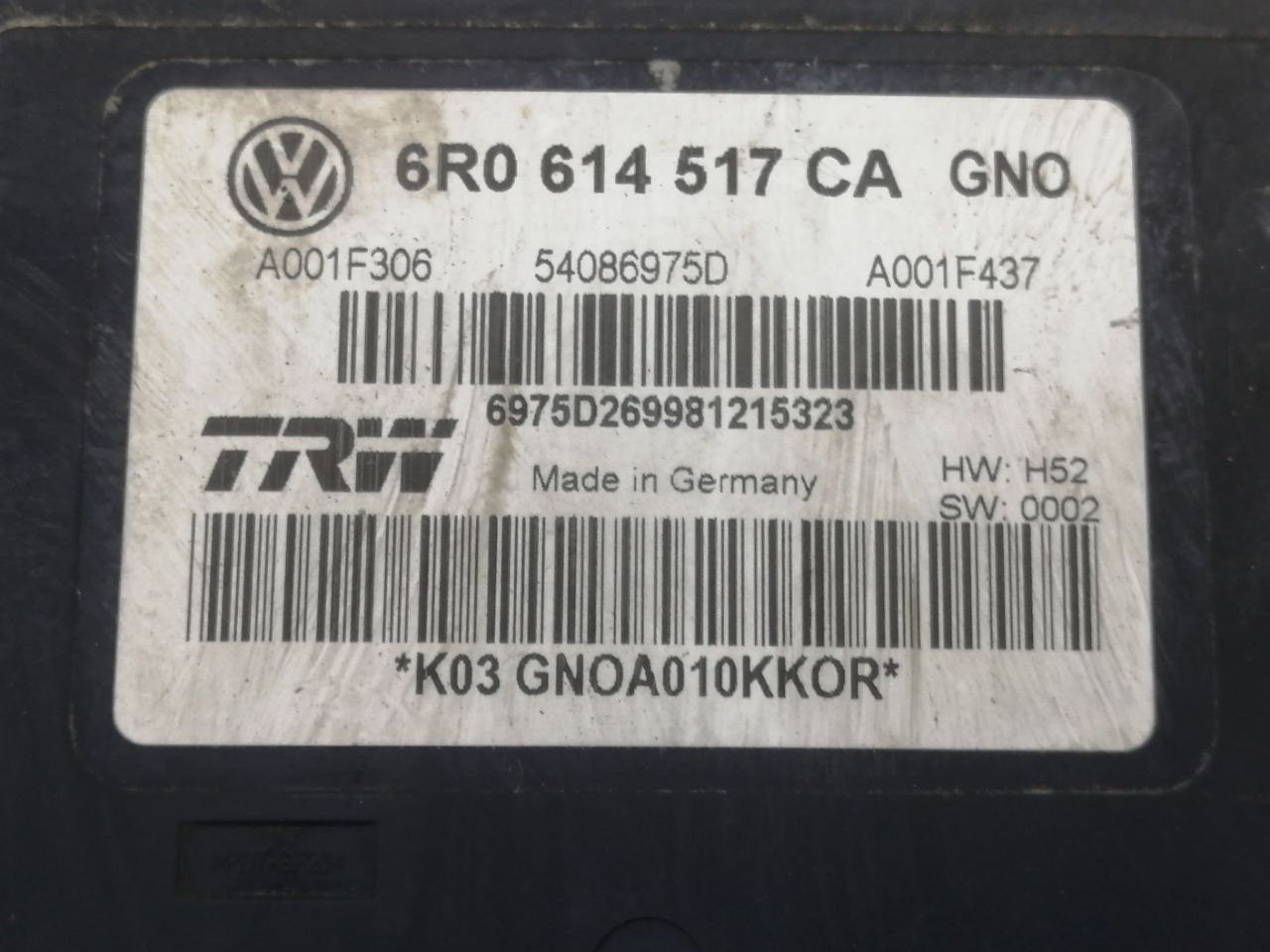 Блок ABS (насос) Skoda Rapid 2012-2020