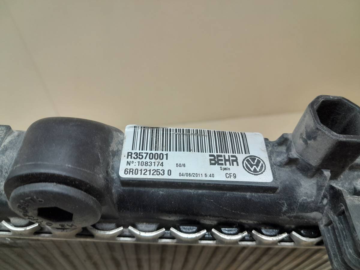 Радиатор охлаждения двигателя Volkswagen Polo (MK5) 2011-2020