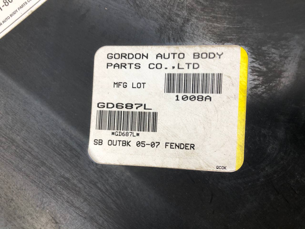 Крыло переднее левое Subaru Legacy Outback (B13) 2003-2009