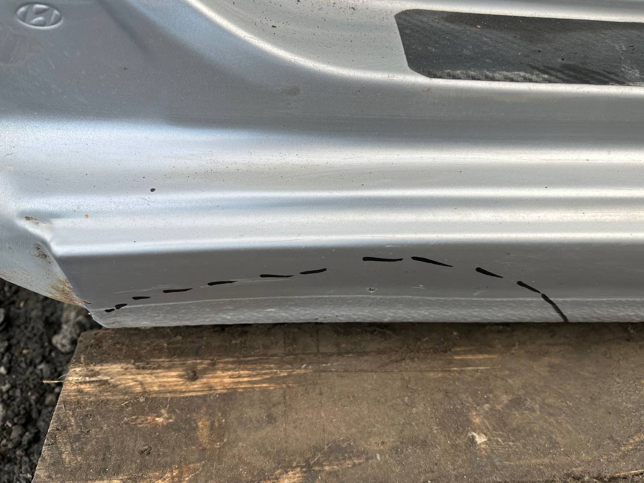 Порог со стойкой левый Hyundai Solaris (RB) 2010-2017