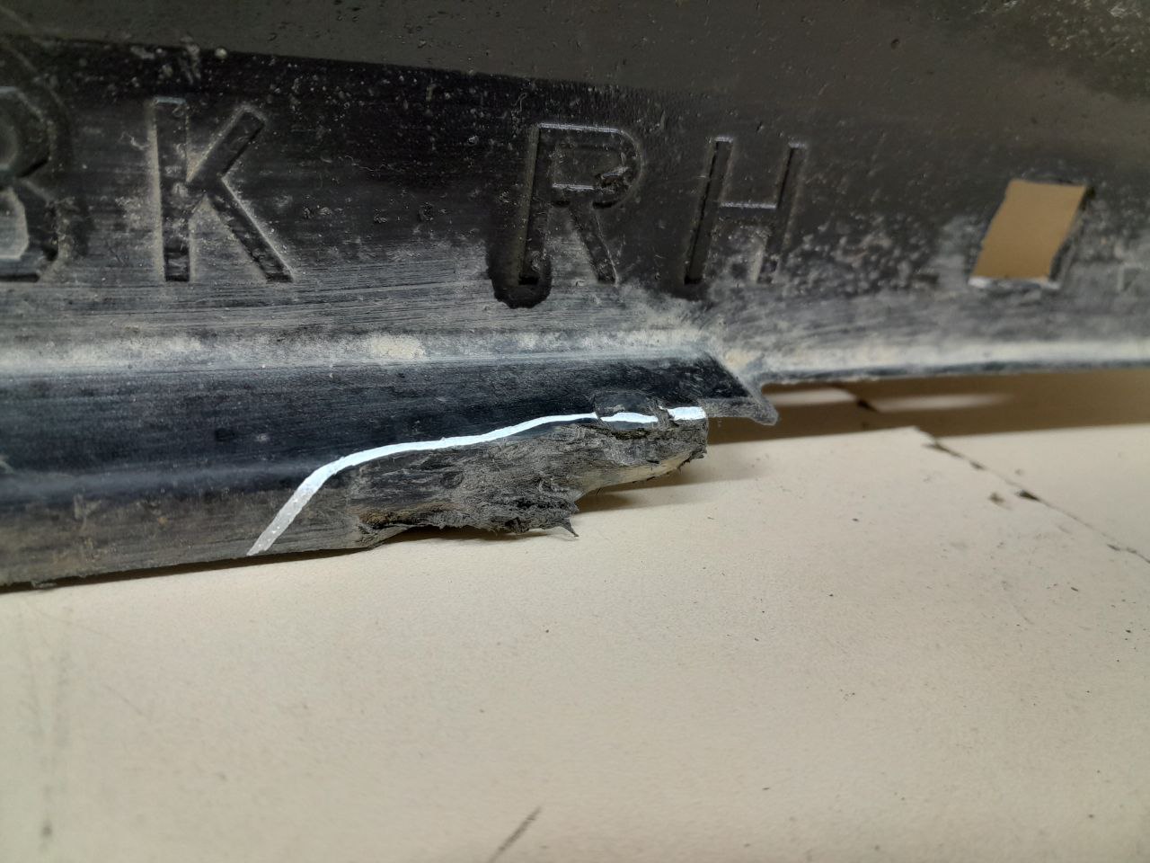 Накладка на порог (наружная) Subaru Outback (BR/B14) 2009-2014