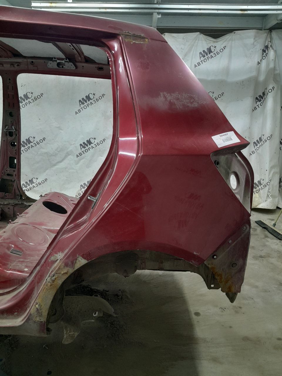 Крыло заднее левое Skoda Fabia (5J) 2007-2014
