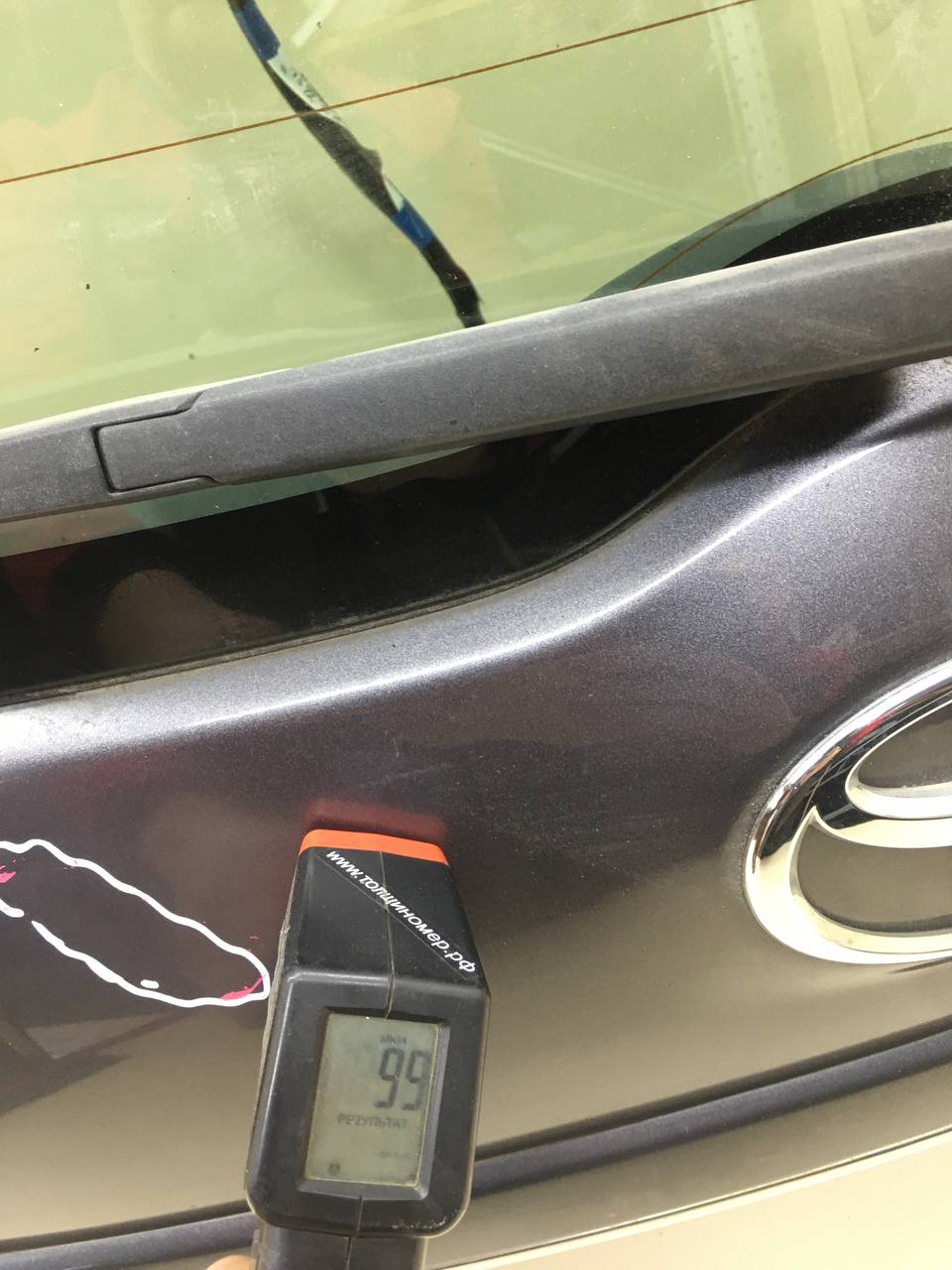 Дверь багажника со стеклом Toyota Auris (E150) 2006-2012