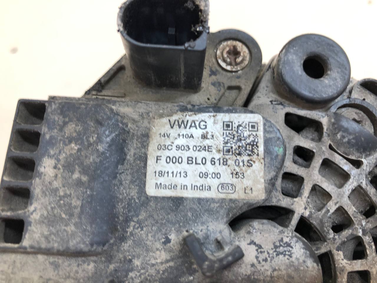 Генератор Volkswagen Polo (MK5) 2011-2020 Генератор Volkswagen Polo (MK5) 2011-2020