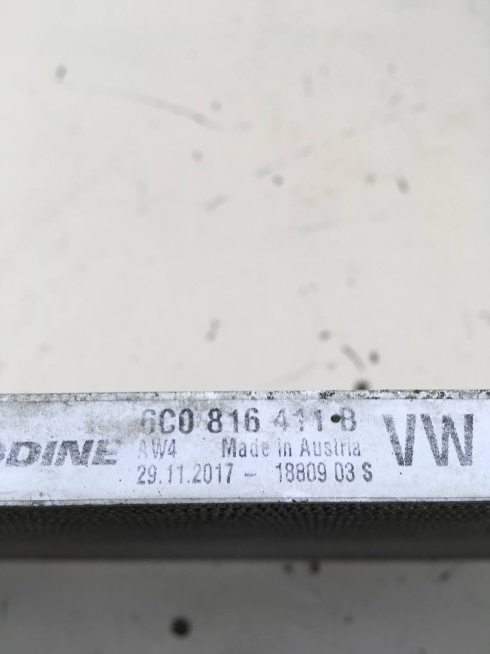 Радиатор кондиционера (конденсер) Volkswagen Polo (MK5) 2011-2020