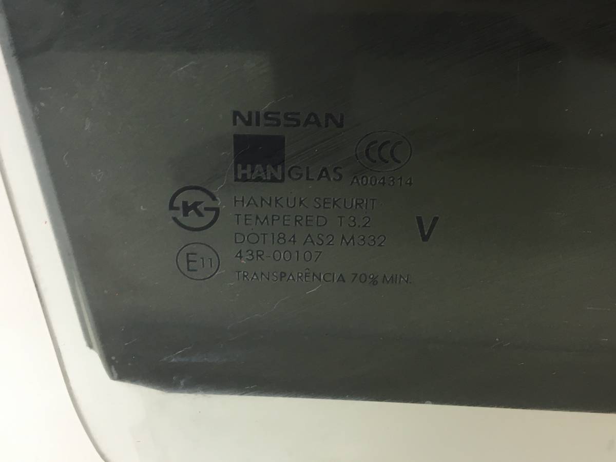 Стекло двери задней правой Nissan Almera Classic (B10) 2006-2013