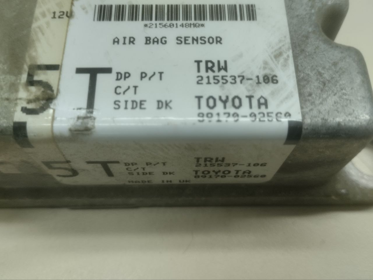 Подушка безопасности (комплект) Toyota Auris (E150) 2006-2012