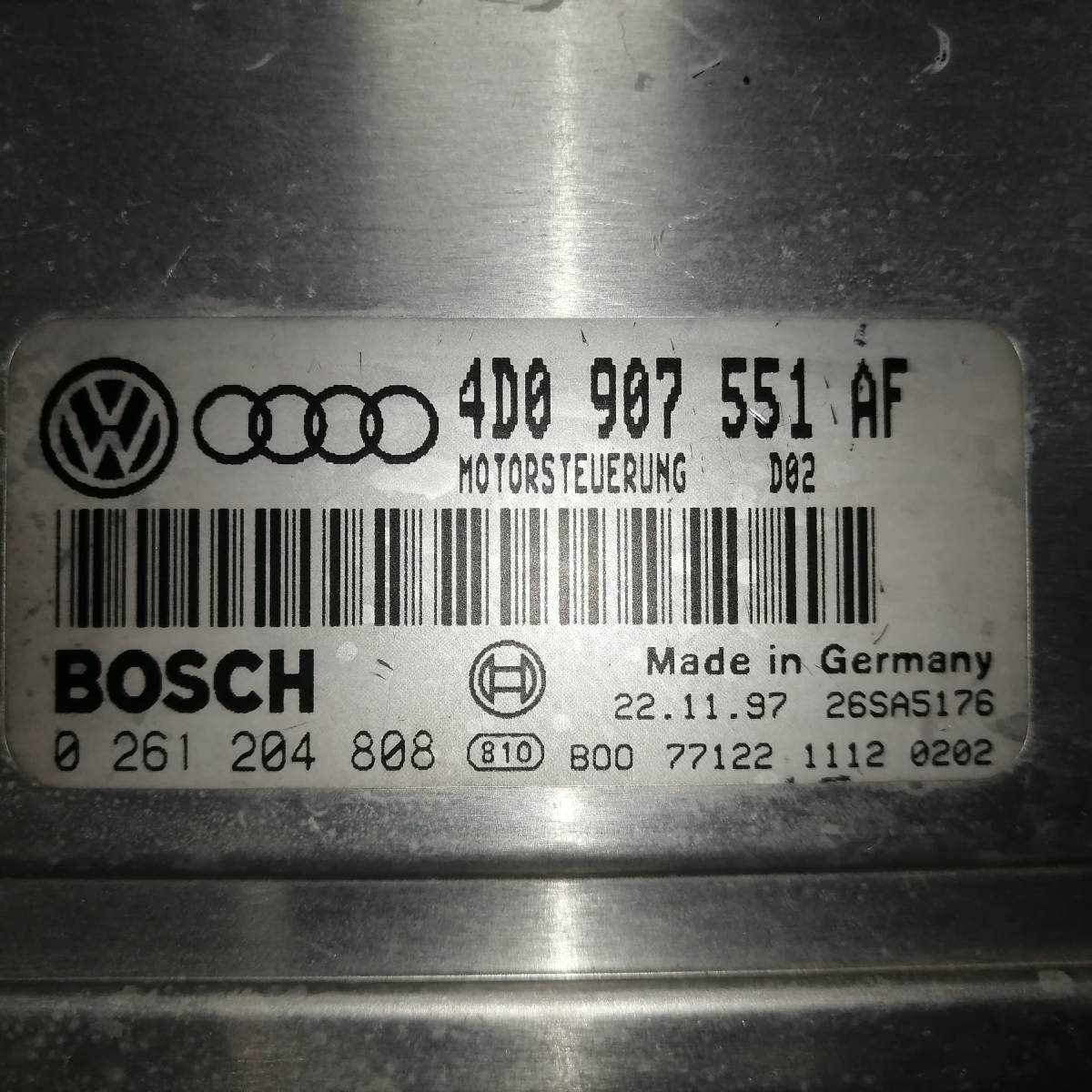 Блок управления двигателем Audi A4 (B5) 1994-2001