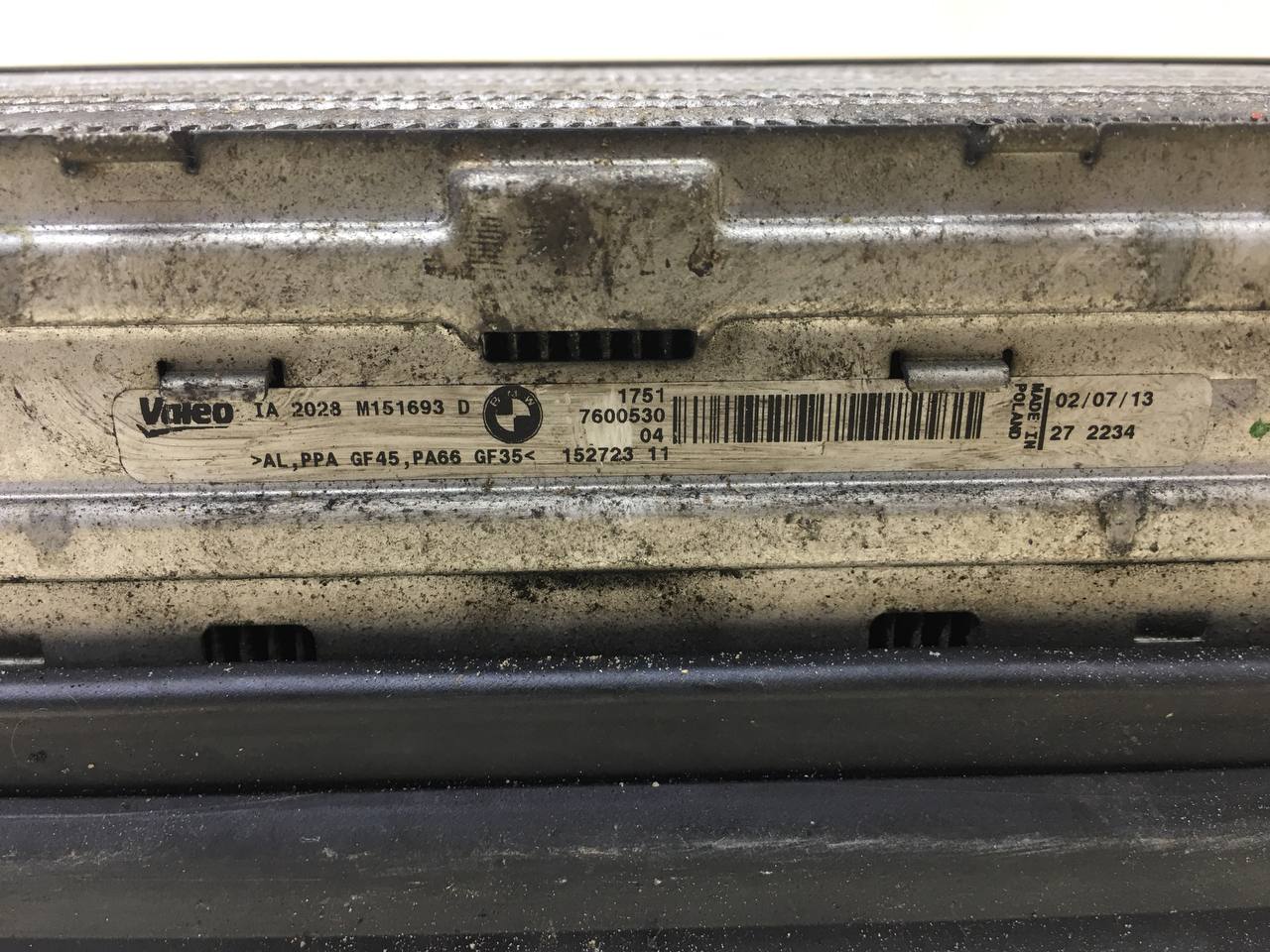 Интеркулер BMW 3-series F30/F31 2011>