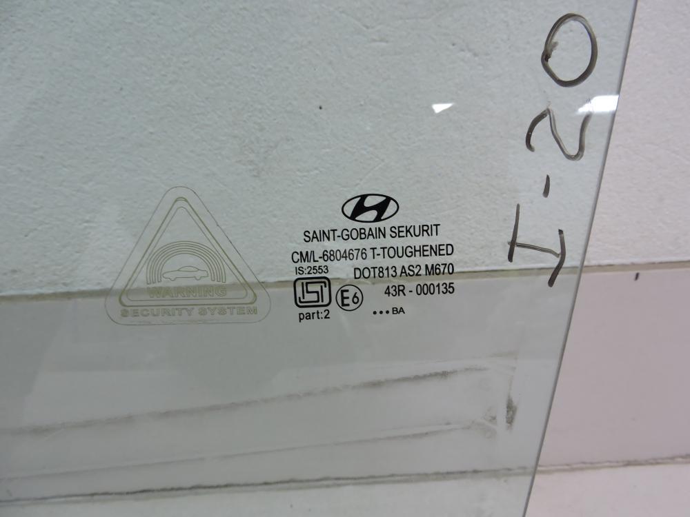 Стекло двери передней левой для Hyundai i20 (PB) 2008-2014