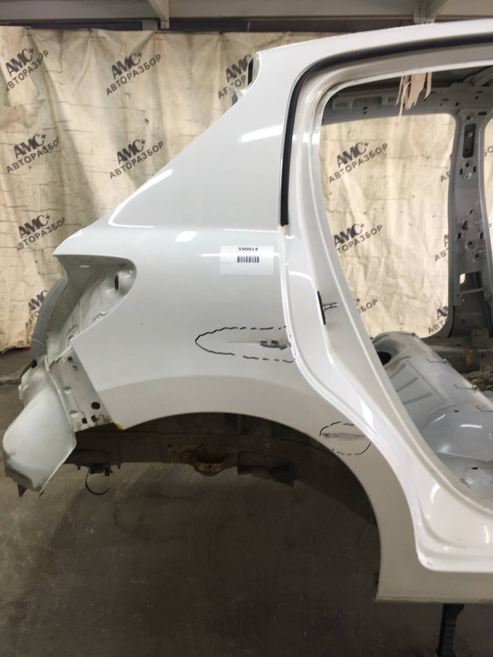 Крыло заднее правое Peugeot 207 2006-2013 Крыло заднее правое Peugeot 207 2006-2013