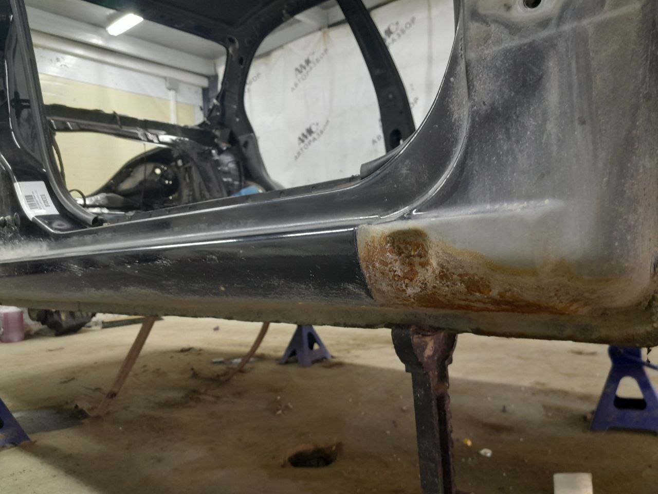 Порог со стойкой правый Kia Spectra (SD) 2004-2011