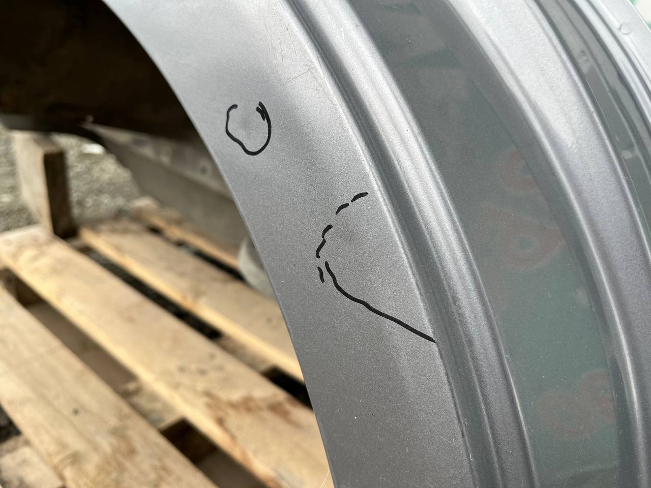 Крыло заднее правое Chevrolet Aveo T250 2005-2011