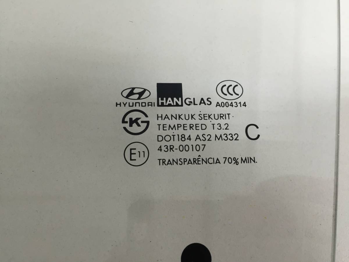 Стекло двери передней левой Hyundai Getz 2002-2010