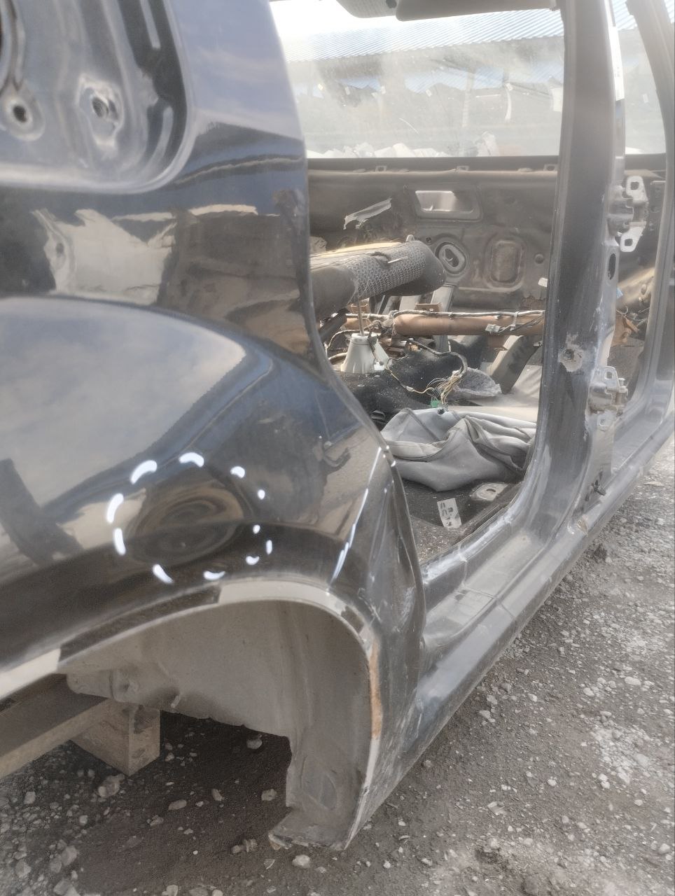 Порог со стойкой правый Renault Logan (1) 2005-2014