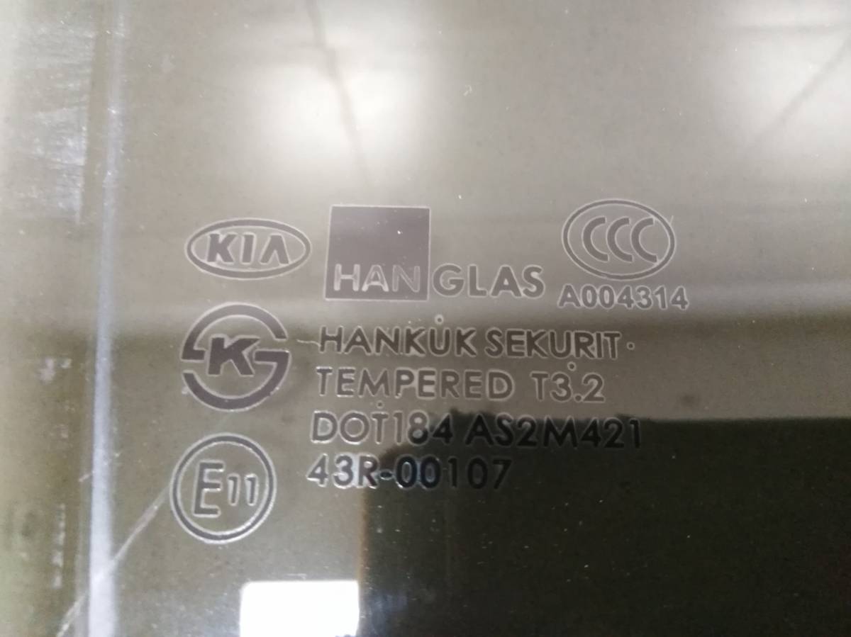 Стекло двери задней правой Kia Spectra (SD) 2004-2011
