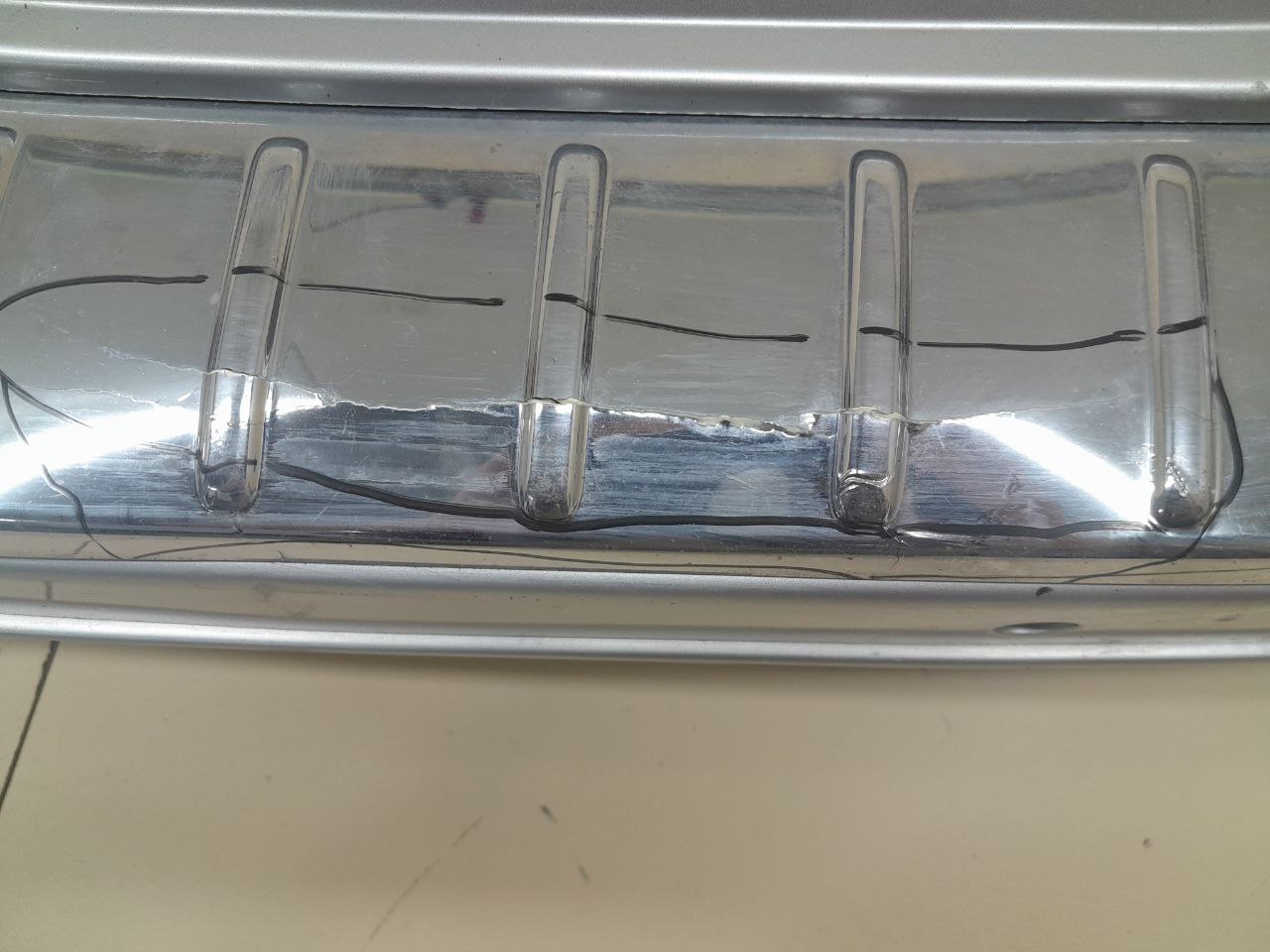 Бампер задний Volkswagen Touareg (7P) 2010>