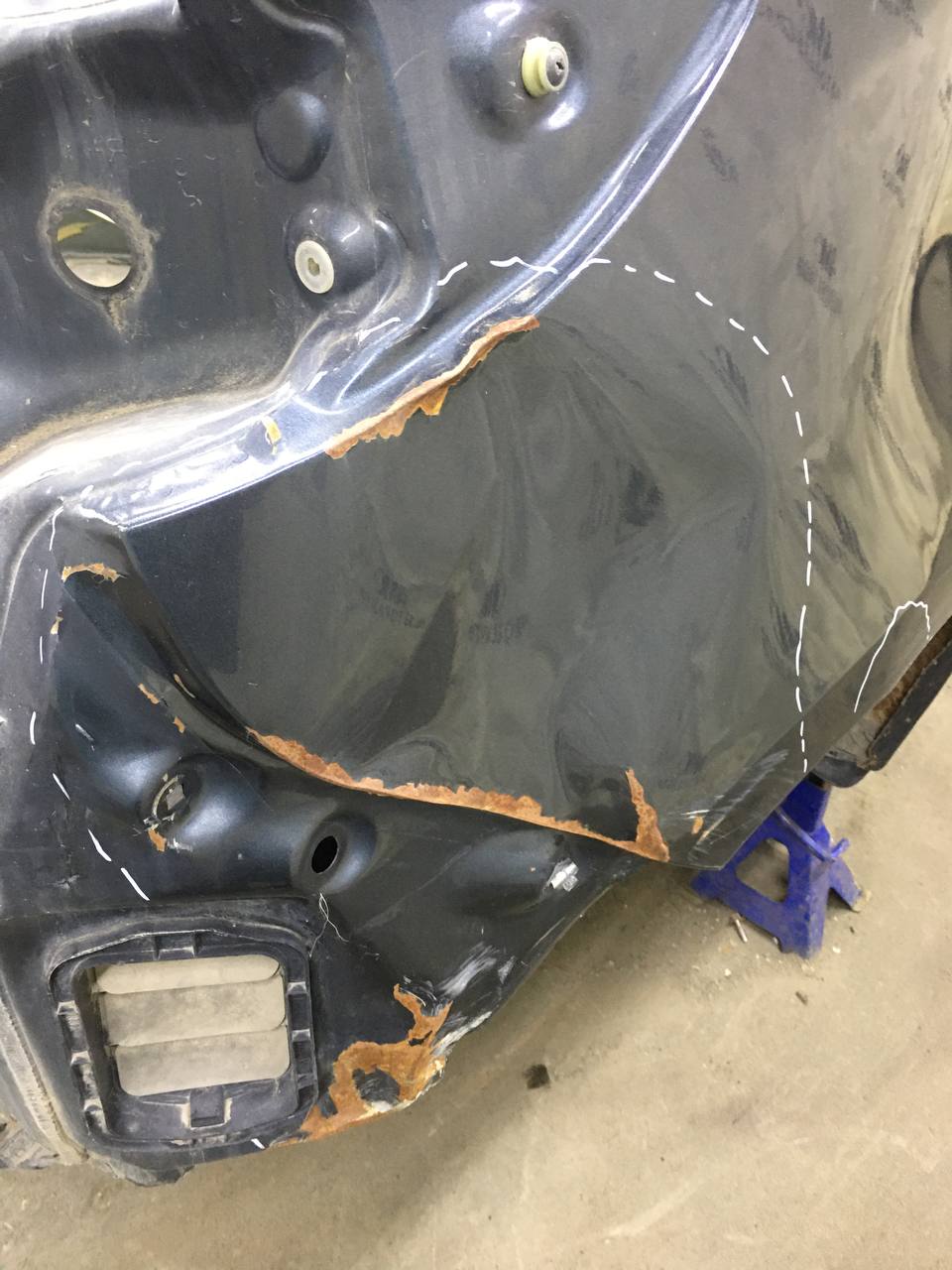 Крыло заднее правое Mazda Mazda 2 (DE) 2007-2014