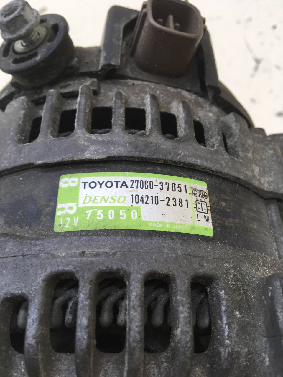 Генератор Toyota Rav 4 (A30) 2006-2013 Генератор Toyota Rav 4 (A30) 2006-2013