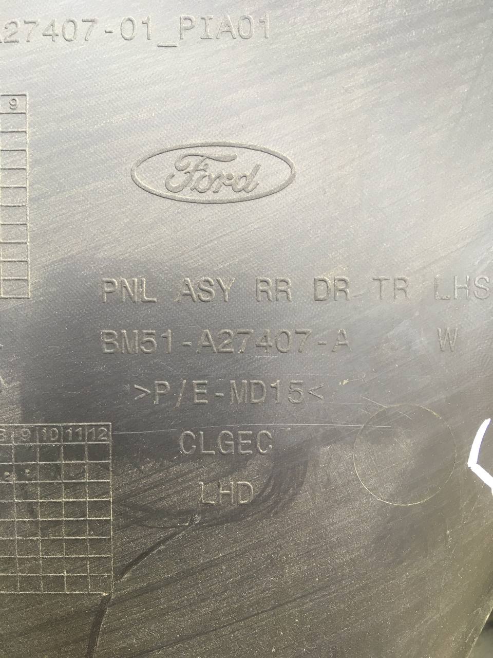 Обшивка двери задней левой Ford Focus 3 2011>