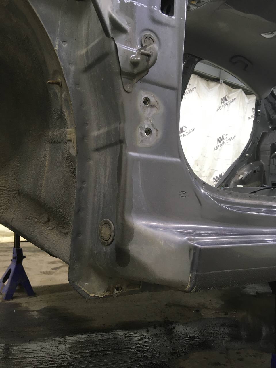 Порог со стойкой левый Hyundai Solaris (RB) 2010-2017