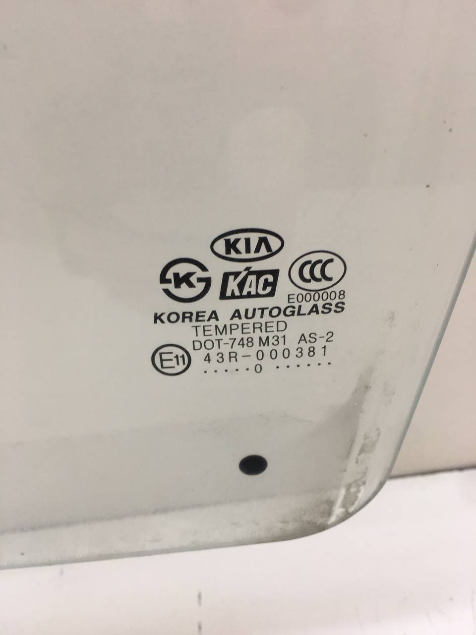 Стекло двери передней левой Kia Picanto (BA) 2005-2011