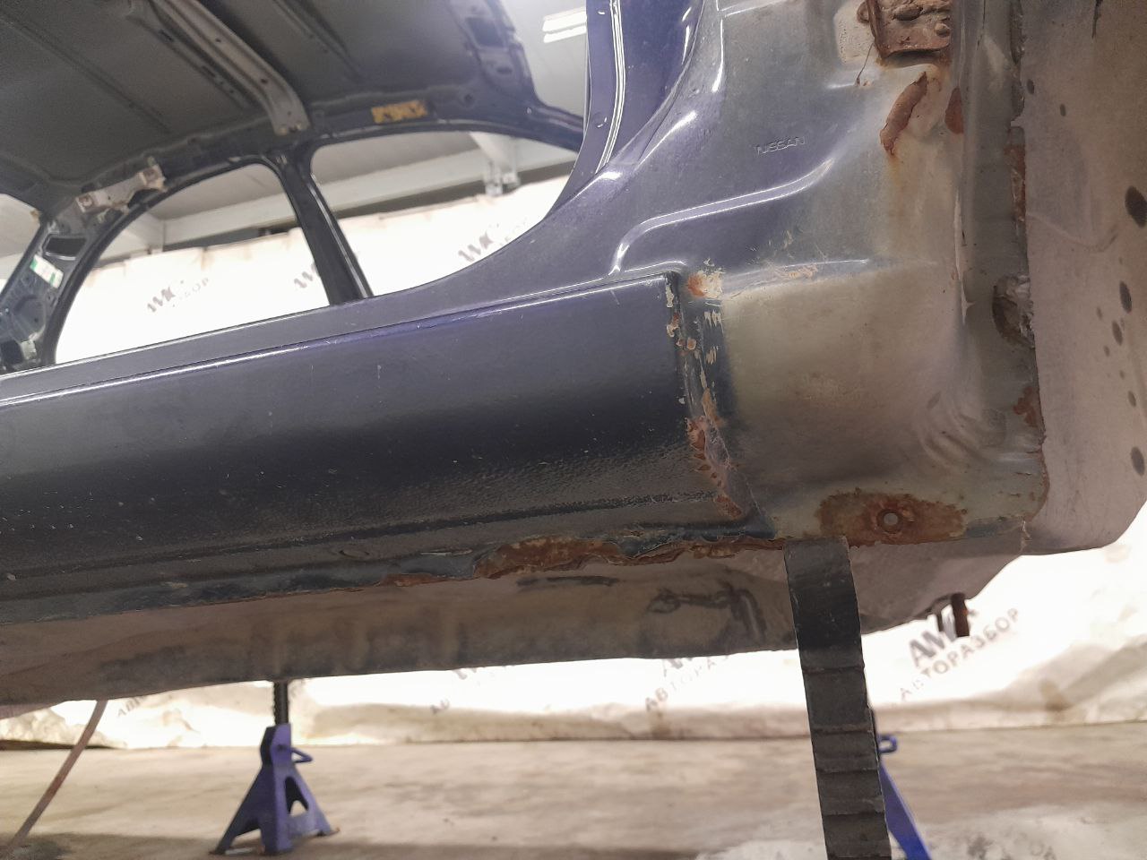 Порог со стойкой правый Nissan Almera (N16) 2000-2006
