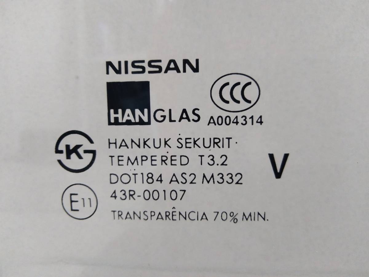 Стекло двери задней правой Nissan Almera Classic (B10) 2006-2013
