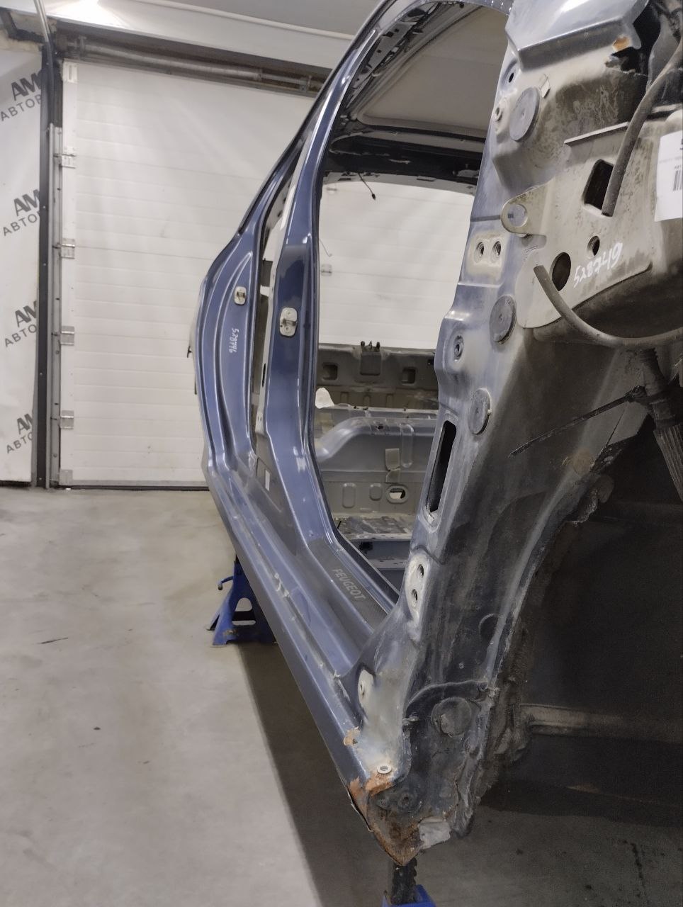 Порог со стойкой правый Peugeot 308 2007>